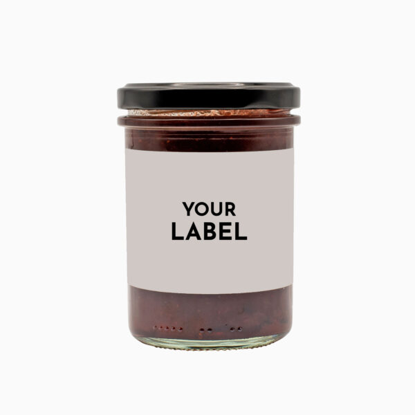 Strawberry Basil Sparkling Wine Jam with own label