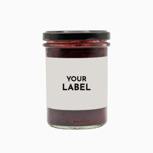 Raspberry jam with own label