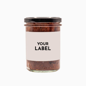 Red onion fig jam with own label