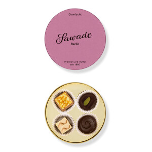 Sawade Kleine runde Pralinenschachtel Gemischt