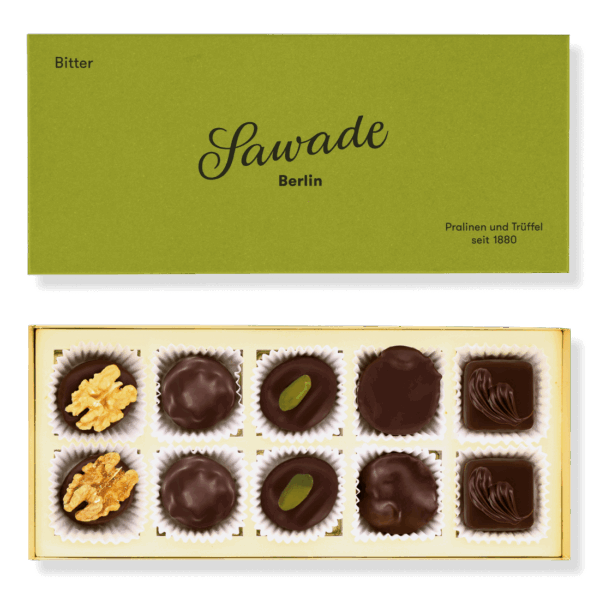 Sawade Pralinenschachtel Bitter Vegan
