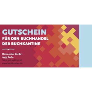 Gutschein Buchhandel Buchkantine 10 Euro