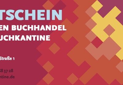 Gutschein Buchhandel Buchkantine 10 Euro
