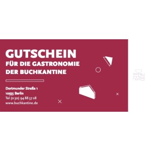 Gutschein Cafe und Feinkost Buchkantine 10 Euro