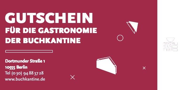 Gutschein Cafe und Feinkost Buchkantine 10 Euro