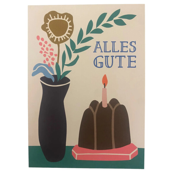 Grußkarte Geburtstag Alles Gute, 1 Stck.
