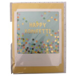 Grußkarte mit Umschlag Happy Konfetti 1Stück.