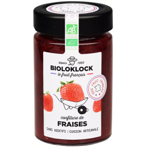 Bioloklock französische Bio Erdbeerkonfitüre 230g