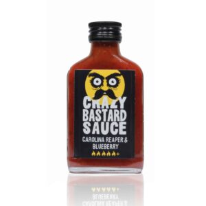 Crazy Bastard Hot Sauce – Carolina Reaper & Blueberry 100ml