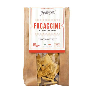Focaccine con Olive Nere 150g